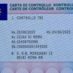 Esempio fronte carta controllo G2V2